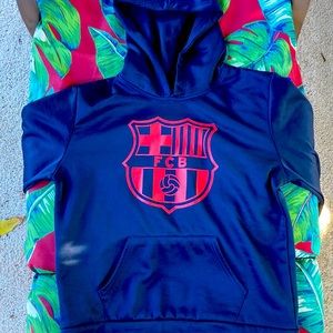 Blue FBC Barcelona Hoodie
